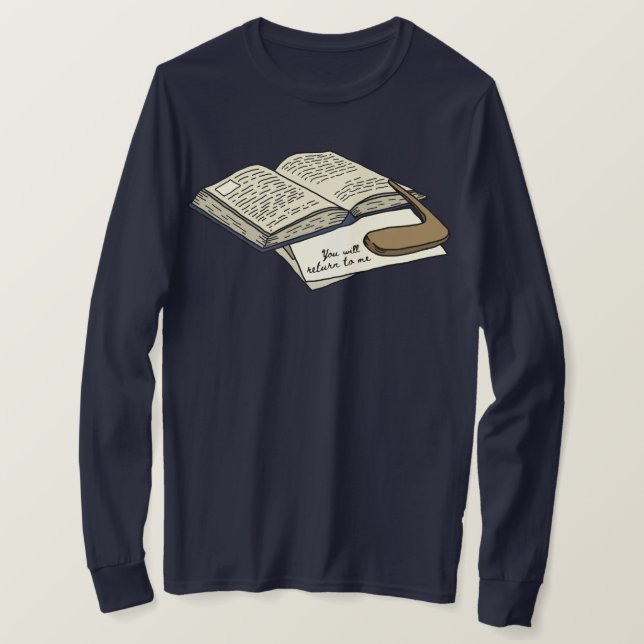 Du kommer att Färg Långärmad T-Shirt (Design framsida)