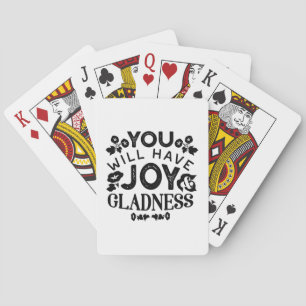 Du Kommer Att Ha Glädje Och Lycka Inspirerande Cit Casinokort