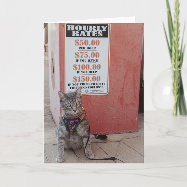 Du kommer att kosta dig med Notecard Meddelande (Framsida)