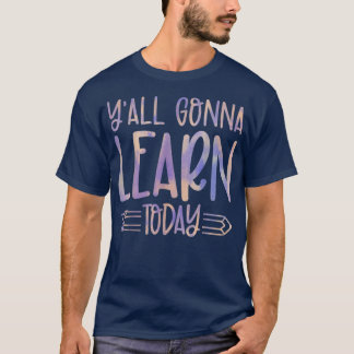Du kommer att lära dig Lycklig Back to school Tie T Shirt