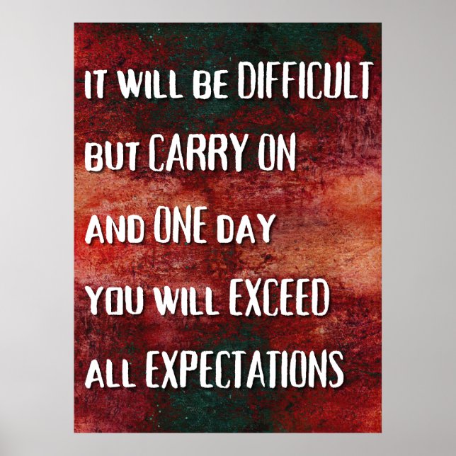 Du kommer att överskrida förväntningarna poster (Framsidan)