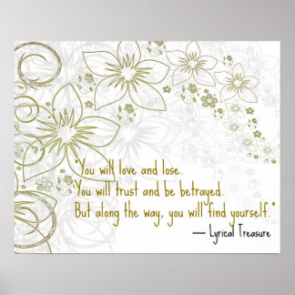 Du kommer att Poster självsökning i Kärlek Motivat