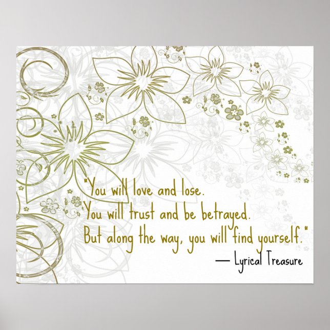 Du kommer att Poster självsökning i Kärlek Motivat (Framsidan)