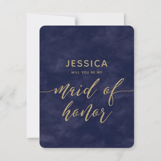 Du kommer att vara min Maid of honor Inbjudningar (Framsida)
