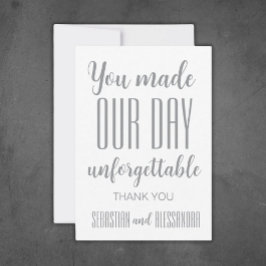 ”Du Kommer Vilja Vara Där" Minimalistisk Save the  Tack Kort