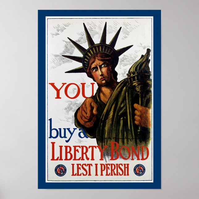 Du köper en Liberty Bond Poster (Framsidan)