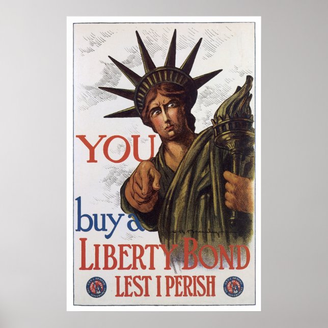 Du köper en Liberty Bond Poster (Framsidan)