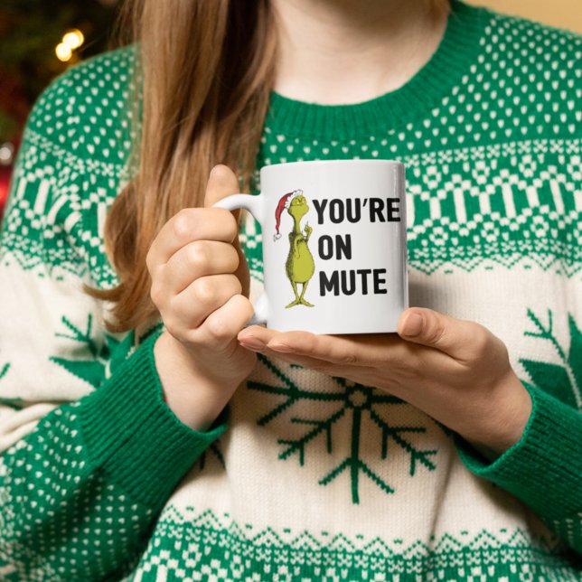 Du kör tyst | Grinch Funny Mugg (Skapare uppladdad)