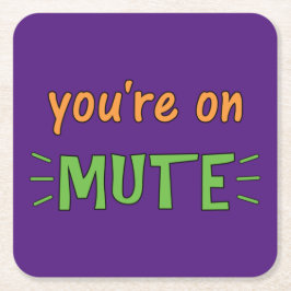 Du kör tyst underlägg papper kvadrat