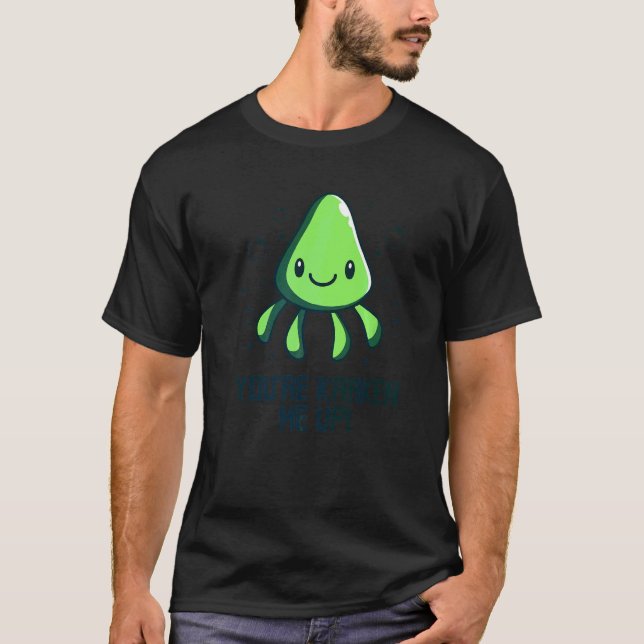 Du Kraken Mig Upp Åttaarmad Bläckfisk  Sepiabläckf T Shirt (Framsida)