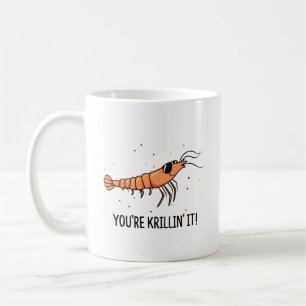 Du Krillinis Det Roligt Krill Skämt Kaffemugg
