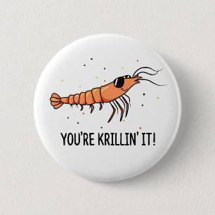 Du Krillinisar Det Roligt Krill Skämt Knapp