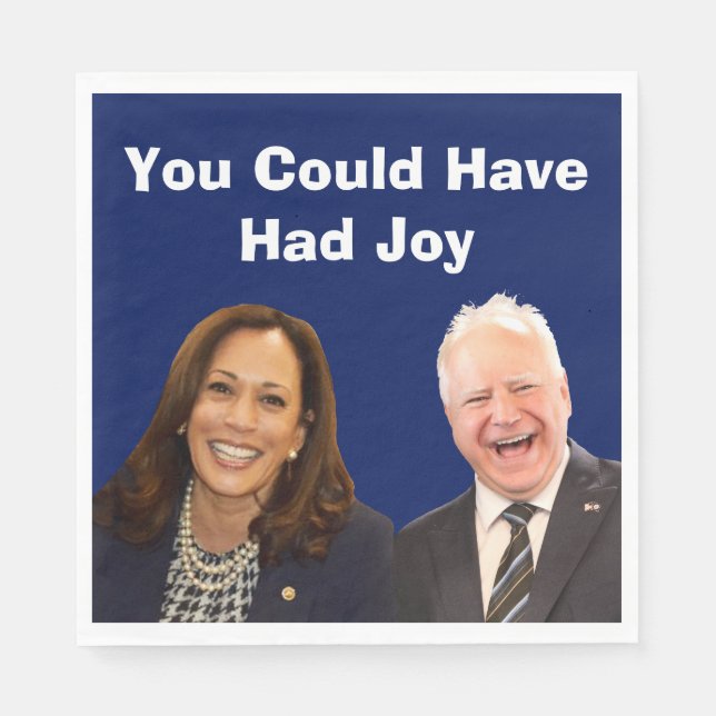 Du kunde ha haft glädjen pappersservett (Framsidan)