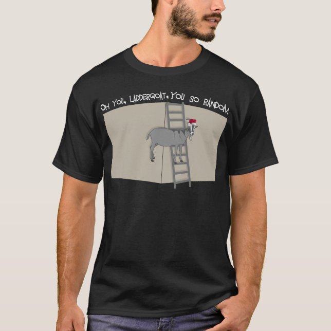 Du, LadderGoat, du så Random Santa Hat Tee (Framsida)