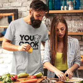 Du lagar mat jag dricker typografi rolig t shirt