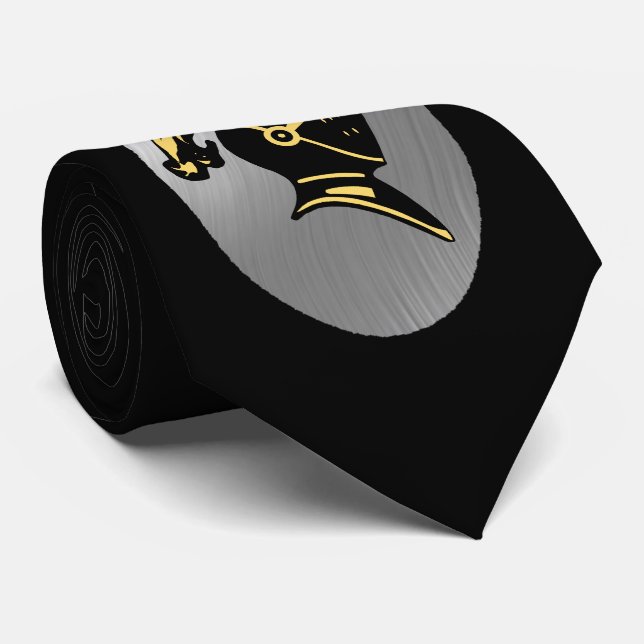 DU LÄGG TILL BILD ELLER TEXTIE.-SVART KUNKT SLIPS (Rullad)