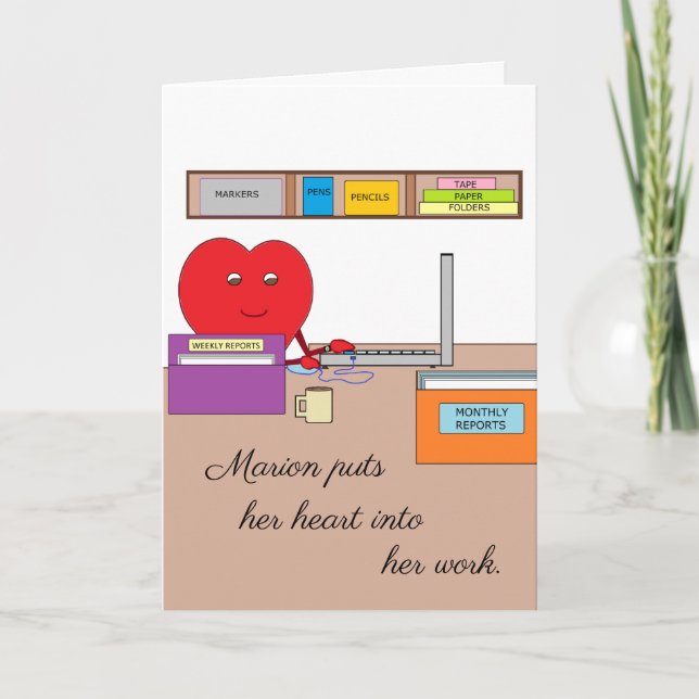 Du lägger ditt hjärta i ditt arbete: Blanka Kort (Framsida)