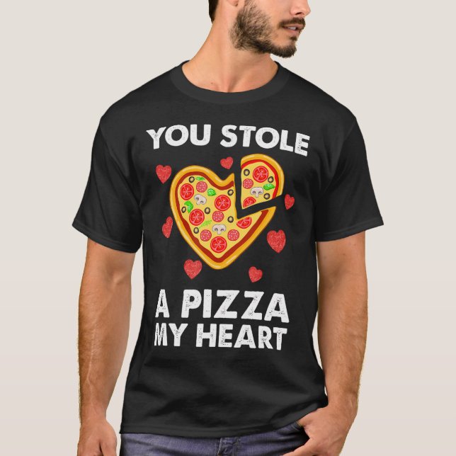 Du lagrar en pizza av mina hjärtsnåla Valentineser T Shirt (Framsida)