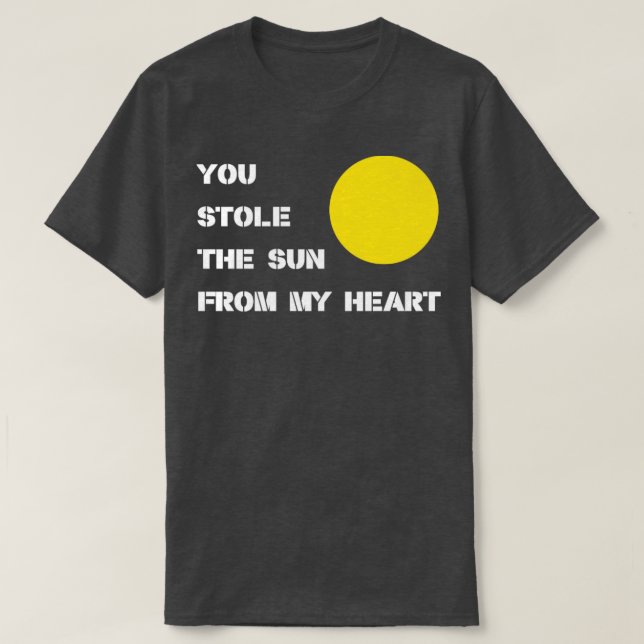 Du lagrar Sol vita T Shirt (Design framsida)