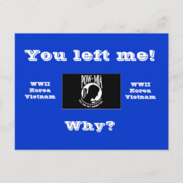 Du lämnade mig! vykort