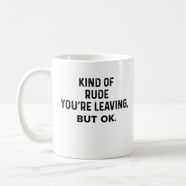 Du Lämnar, men okej? Kaffemugg (Vänster)
