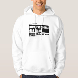 Du läser det här först - PM Funny säger Hoodie