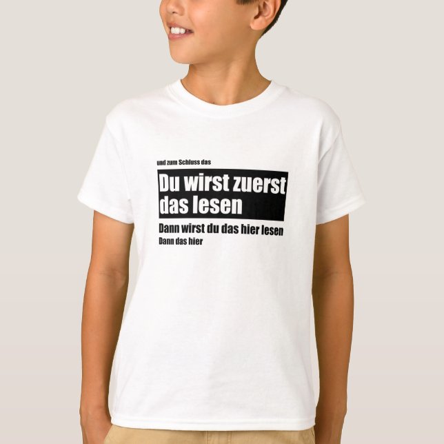 Du läser det här först - PM Funny säger T Shirt (Framsida)