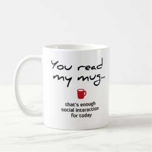 Du läser min mugg… att är nog social växelver kaffemugg