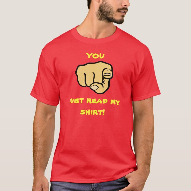 Du läser min skirt tee (Framsida)