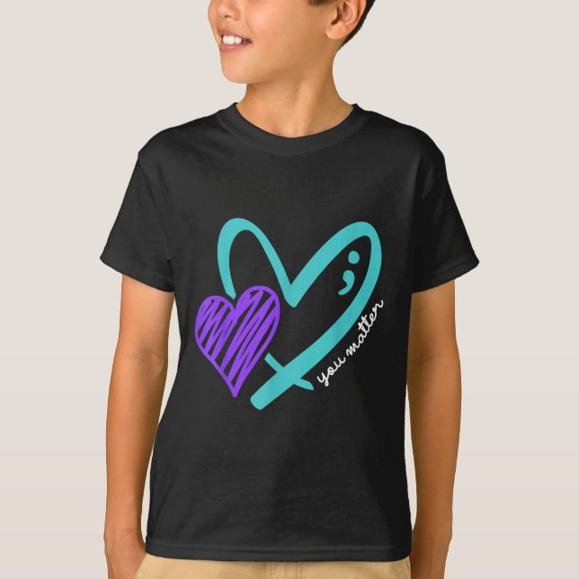 Du Låter Inte Din Berättelse Sluta Med Självmordsm T Shirt (Framsida)