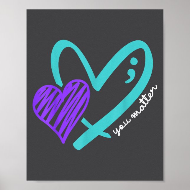 Du Låter Inte Din Berättelse Sluta Medvetenhet Om  Poster (Framsidan)