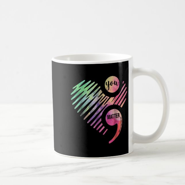 Du låter inte din berättelse sluta semikolon  kaffemugg (Höger)