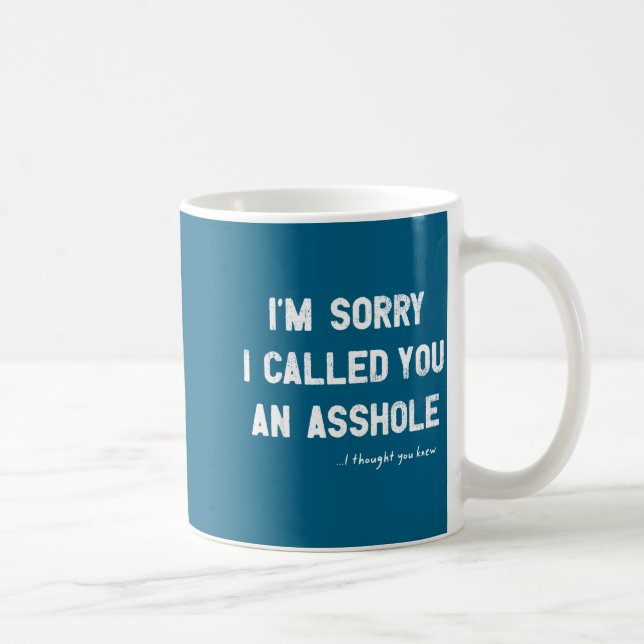 Du ledsen kallade tanke visste kaffemugg (Höger)