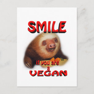 Du leker om du är vegan. vykort