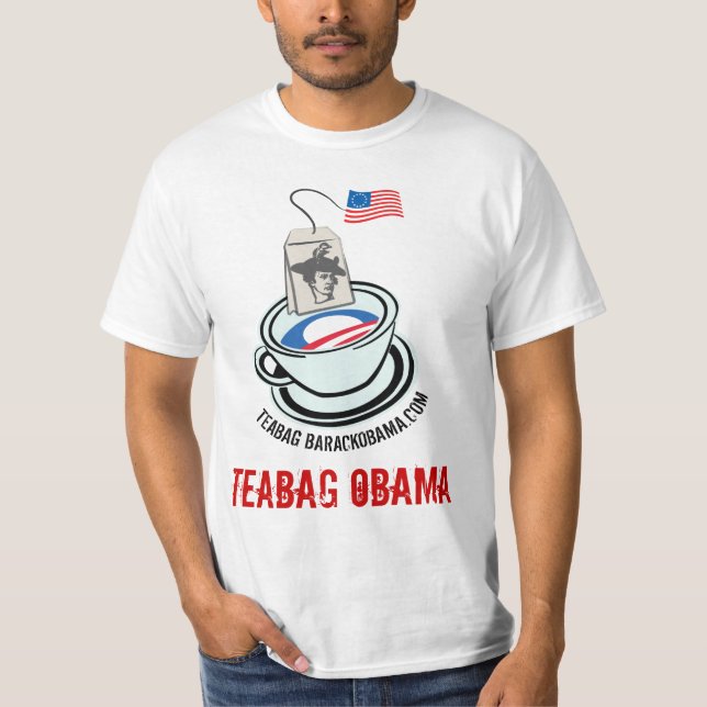 DU LJUGER den OBAMA skjortan Tee Shirt (Framsida)