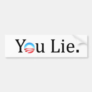 Du ljuger denObama bildekalet Bildekal