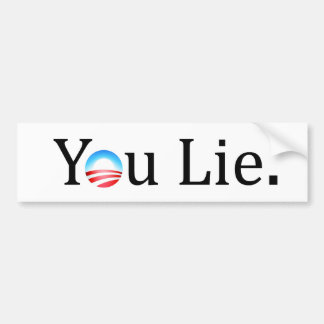 Du ljuger denObama bildekalet Bildekal