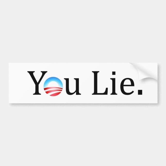 Du ljuger denObama bildekalet Bildekal (Framsidan)
