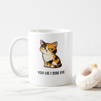 Du Ljuger Jag Ger Dig Ett Snett Blick Roligt Grini Kaffemugg