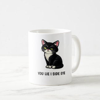 Du Ljuger Jag Ger Dig Ett Snett Blick Roligt Tuxed Kaffemugg