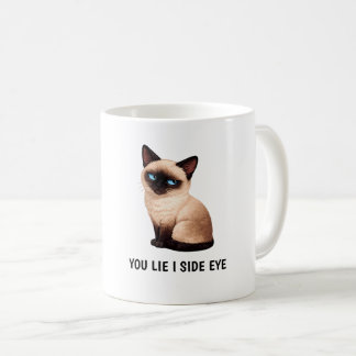 Du Ljuger Jag Ger Dig Skeptisk Blick Roligt Siamka Kaffemugg