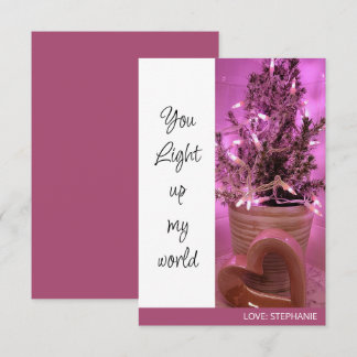 Du Ljusar Upp Min Värld Alla Hjärtans Dag Notkort Anteckningskort