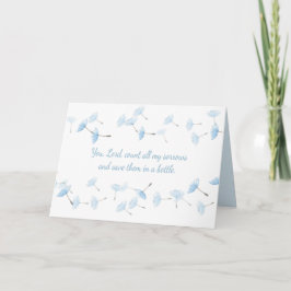 Du Lord Spara All My Tårar Sympathy Card Kort