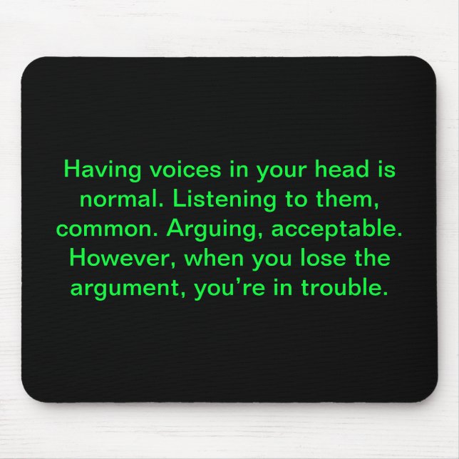 Du lossar! - Roligt citationstecken Mousepad Musmatta (Framsidan)