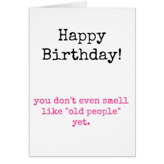 Du luktar inte gammalt hälsningskort