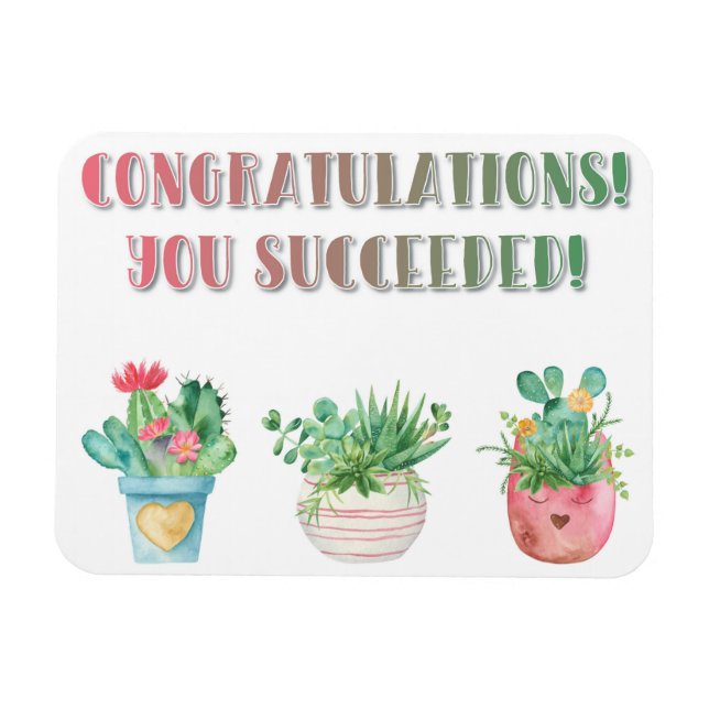 DU LYCKADES! MAGNET (Horisontell)