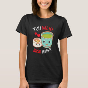 Du Maki Miso Glad I Japan Maki Kock Mat Japansk T Shirt