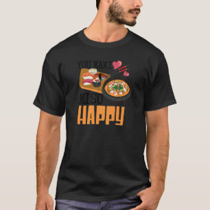 Du Maki Miso Lycklig Sushi Japansk mat 2 T Shirt