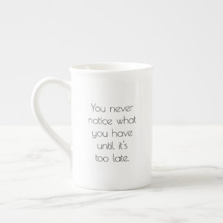 Du märker aldrig specialitet Mugg Benporslin Mugg