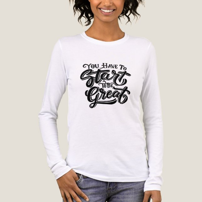 Du måste börja vara underbar t shirt (Framsida)